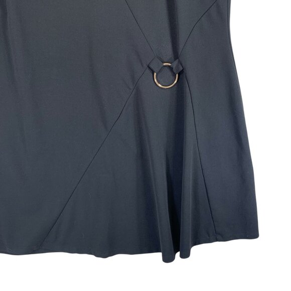 plus size simple black v neck sleeveless dress size 4X Michel Studio - Picture 9 of 10